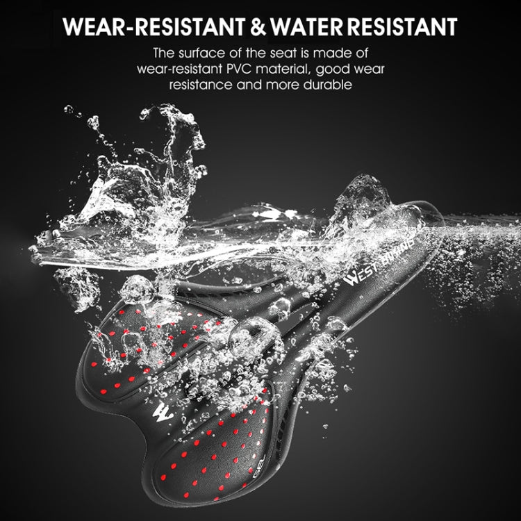 WEST BIKING YP0801086 Silicone Thickened Soft And Comfortable Bicycle Seat(Black) - free shipping - PMc TechLife - Order now!