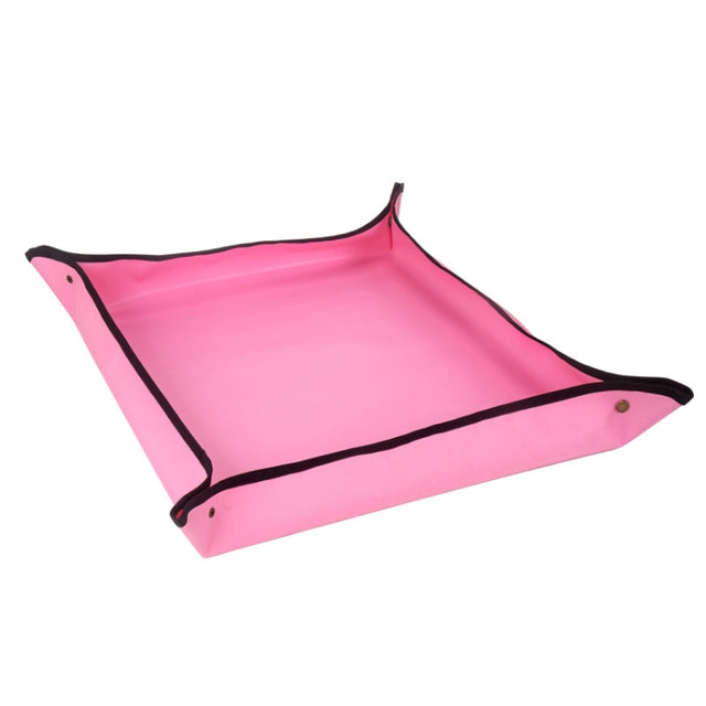 Balcony Green Planting Pot Rolling Basin Mat Home Gardening Seed Planting Water-resistant Flower Pad Replacement Operation Pad(V2.0 Pink)