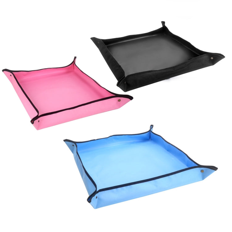 Balcony Green Planting Pot Rolling Basin Mat Home Gardening Seed Planting Water-resistant Flower Pad Replacement Operation Pad(V2.0 Black)