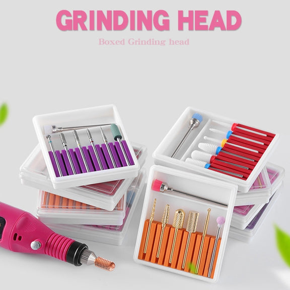 Nail Art Ceramic Tungsten Steel Alloy Grinding Heads Set Grinder Polishing Tool, Color Classification: GH-06