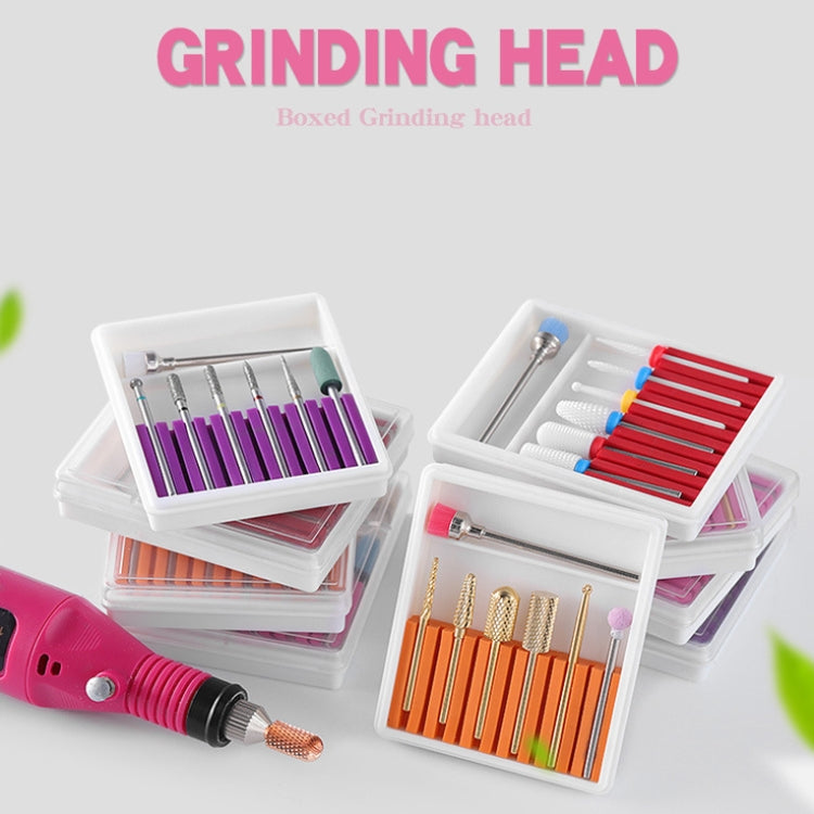 Nail Art Ceramic Tungsten Steel Alloy Grinding Heads Set Grinder Polishing Tool, Color Classification: GH-06
