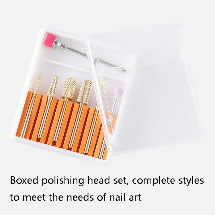 Nail Art Ceramic Tungsten Steel Alloy Grinding Heads Set Grinder Polishing Tool, Color Classification: GH-06