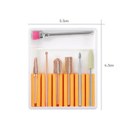 Nail Art Ceramic Tungsten Steel Alloy Grinding Heads Set Grinder Polishing Tool, Color Classification: GH-06