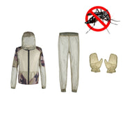 Camping Adventure Anti-Mosquito Bite Suit Summer Outdoor Fishing Breathable Mesh Anti-Mosquito Suit, Specification: Three-piece Full Set(S / M)