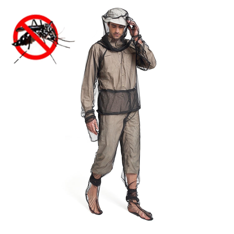 Camping Adventure Anti-Mosquito Suit Summer Fishing Breathable Mesh Clothes, Specification: Four-piece(L / XL)