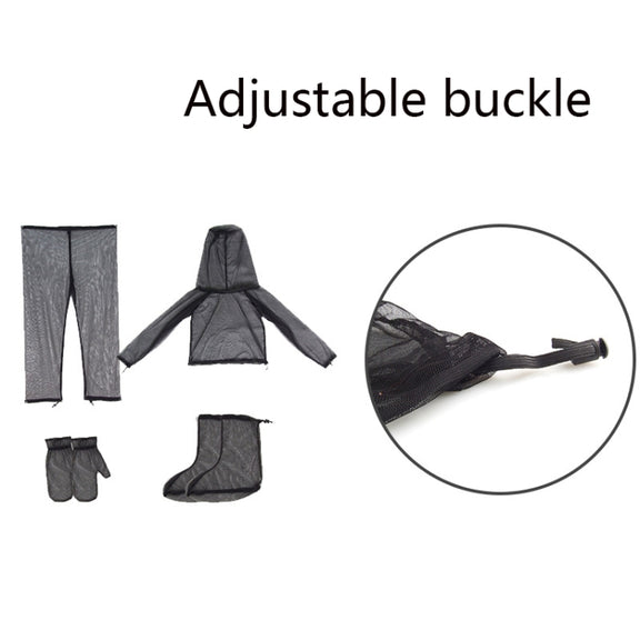 Camping Adventure Anti-Mosquito Suit Summer Fishing Breathable Mesh Clothes, Specification: Four-piece(L / XL)