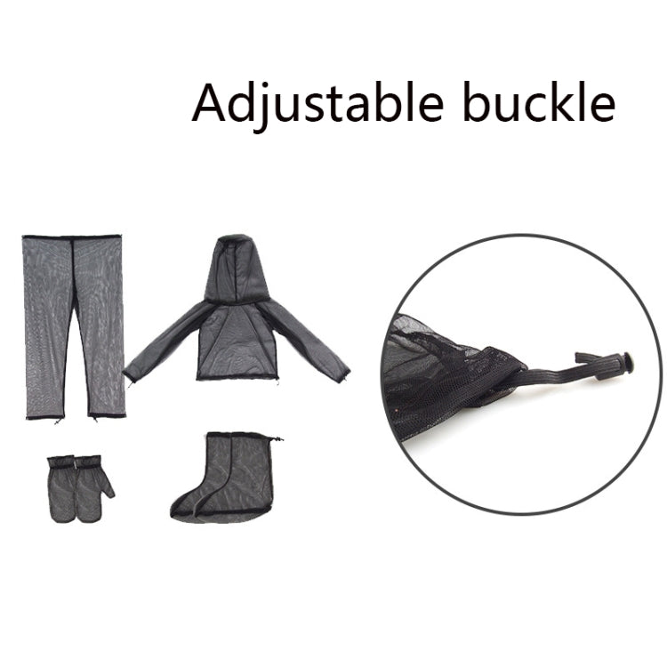 Camping Adventure Anti-Mosquito Suit Summer Fishing Breathable Mesh Clothes, Specification: Four-piece(L / XL)