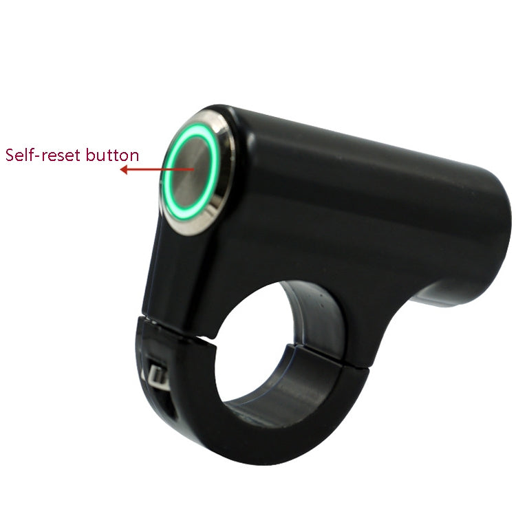 Motorcycle Electric Car Modified Accessories Faucet Handlebar Aluminum Alloy Speaker Large Light Shot Lamp Switch(Self-reset Flat Button 2 Line) - Electrical System by PMC TechLife | Online Shopping South Africa | PMC TechLife | Buy Now Pay Later Mobicred