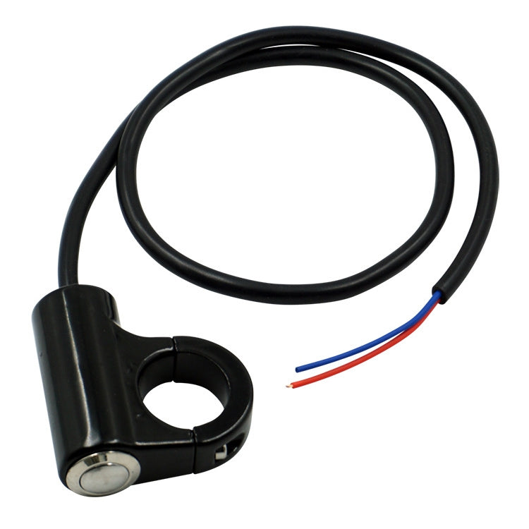 Motorcycle Electric Car Modified Accessories Faucet Handlebar Aluminum Alloy Speaker Large Light Shot Lamp Switch(Self-reset Flat Button 2 Line) - Electrical System by PMC TechLife | Online Shopping South Africa | PMC TechLife | Buy Now Pay Later Mobicred