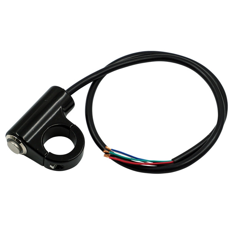 Motorcycle Electric Car Modified Accessories Faucet Handlebar Aluminum Alloy Speaker Large Light Shot Lamp Switch(Green Light Self-reset Flat Button 5 Line) - Electrical System by PMC TechLife | Online Shopping South Africa | PMC TechLife | Buy Now Pay Later Mobicred
