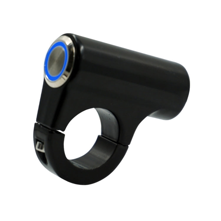 Motorcycle Electric Car Modified Accessories Faucet Handlebar Aluminum Alloy Speaker Large Light Shot Lamp Switch(Blue Light Self-lock Protruding Button 5 Line) - Electrical System by PMC TechLife | Online Shopping South Africa | PMC TechLife | Buy Now Pay Later Mobicred