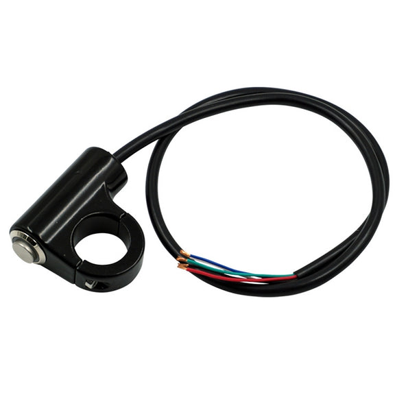 Motorcycle Electric Car Modified Accessories Faucet Handlebar Aluminum Alloy Speaker Large Light Shot Lamp Switch(Blue Light Self-lock Protruding Button 5 Line)
