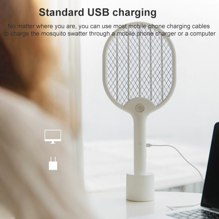 LED Mosquito Swatter USB Mosquito Killer, Colour: White (Without Base) - Fly Swatter by PMC TechLife | Online Shopping South Africa | PMC TechLife | Buy Now Pay Later Mobicred