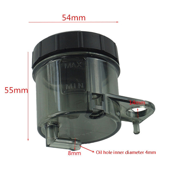 2 PCS Motorcycle Modified Parts Front Brake Oil Liquid Cup Direct Brake Pump Universal Oil Pot(Black)