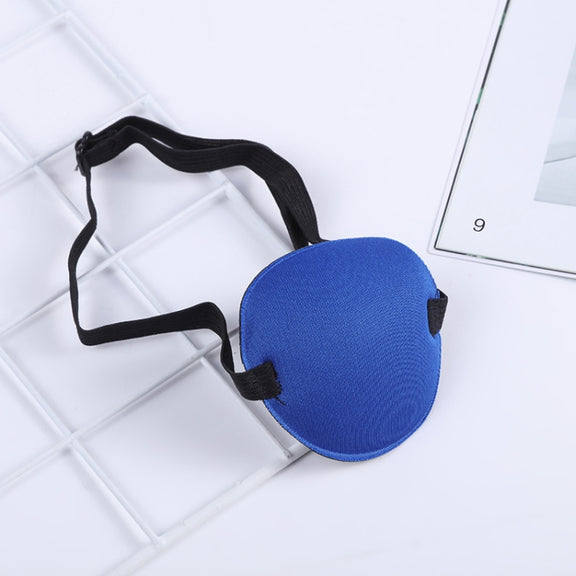 2pcs One-Eyed Dragon Pirate Makeup Eye Mask Children Groove Amblyopia Strabismus Full Cover Single Eye Mask(Blue)