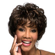 Ladies Oblique Bangs Fluffy Pick Color Wig Short Curly Hair Hood(Black Brown) - free shipping - PMC TechLife - Order now!