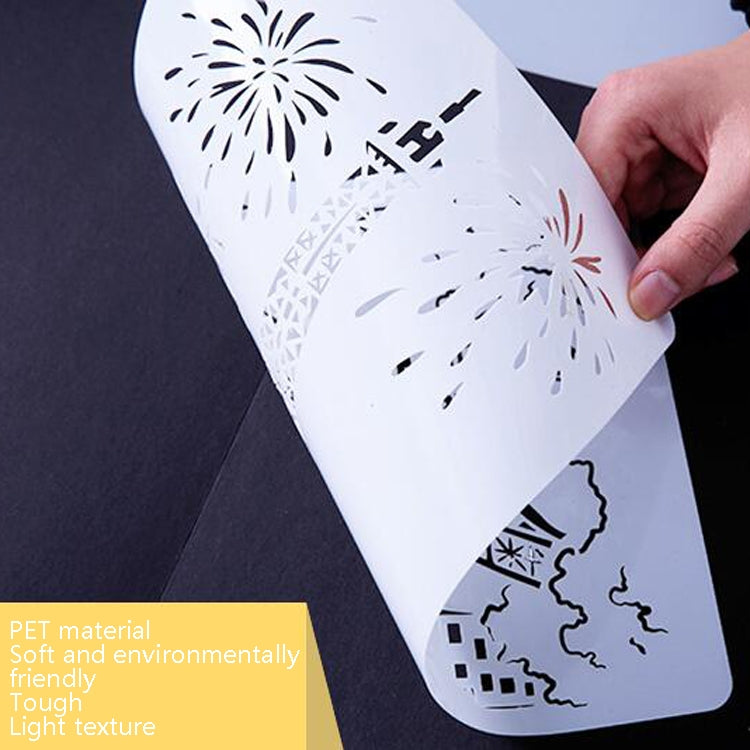Sailing Line(5pcs / Set) Construction Series Painting Template Theme City A4 Label Template