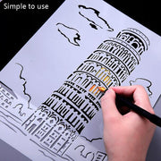 5 Taj Mahal Construction Series Painting Template Theme City A4 Label Template