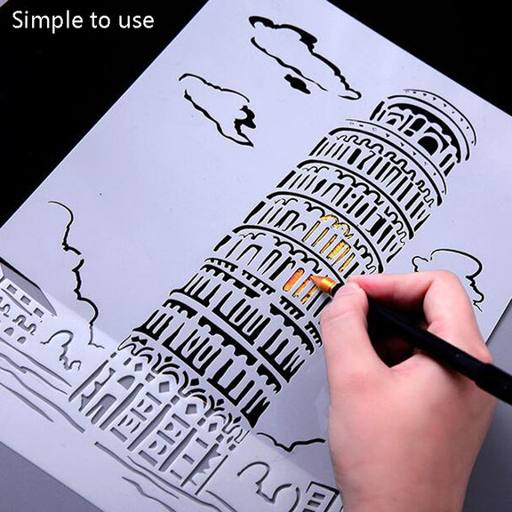 9 Sydney Construction Series Painting Template Theme City A4 Label Template