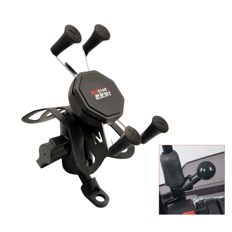 N-STAR N002 Motorcycle Bicycle Mobile Phone Bracket Riding Equipment(Large Tilted Head) - free shipping - PMC TechLife - Order now!