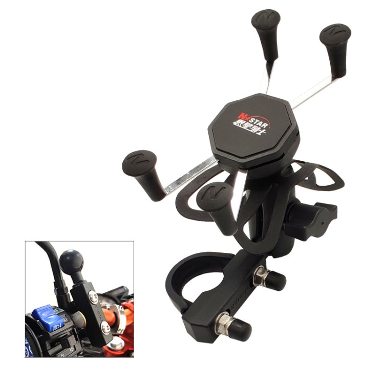N-STAR N002 Motorcycle Bicycle Mobile Phone Bracket Riding Equipment(Small Long Ball Head) - free shipping - PMC Jewellery - Order now!