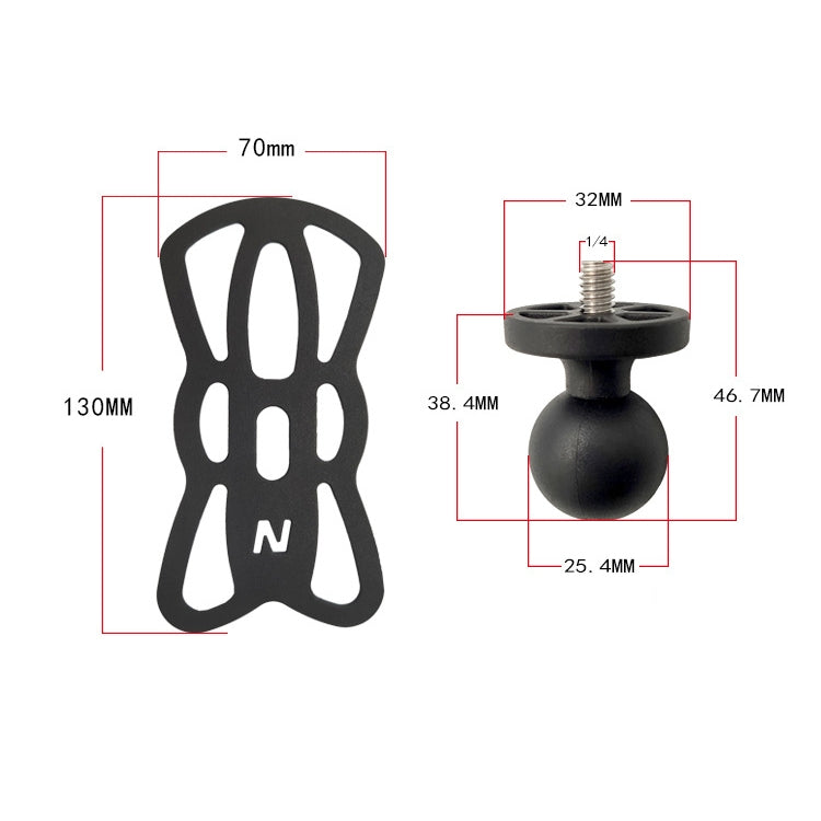 N-STAR N002 Motorcycle Bicycle Mobile Phone Bracket Riding Equipment(Large Long Ball Head) - free shipping - PMC TechLife - Order now!