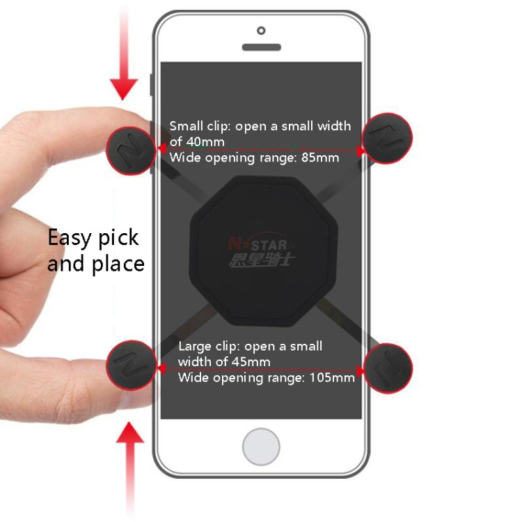 N-STAR N002 Motorcycle Bicycle Mobile Phone Bracket Riding Equipment(Large L Head) - Holders by N-STAR | Online Shopping South Africa | PMC TechLife | Buy Now Pay Later Mobicred