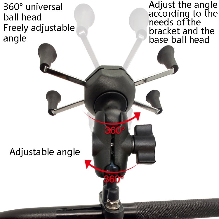 N-STAR N002 Motorcycle Bicycle Mobile Phone Bracket Riding Equipment(Large Long Ball Head)