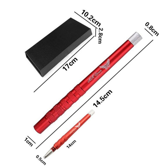 MM VWAN Magic Hairdressing Eyebrow Trimming Engraving Pen Scoring Stainless Steel Razor(Blue)