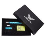 MM VWAN Magic Hairdressing Eyebrow Trimming Engraving Pen Scoring Stainless Steel Razor(Blue)