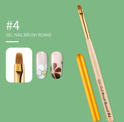 Nail Art Pen Nail Round Head Phototherapy Pen Painted Pen Brush Beauty Brush(Number 4)