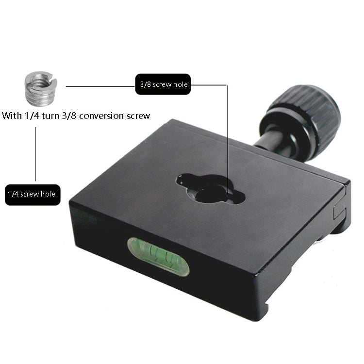 QR60 60mm Aluminum Alloy Quick Release Plate Clamp Base - Quick Release Plate by PMC TechLife | Online Shopping South Africa | PMC TechLife | Buy Now Pay Later Mobicred