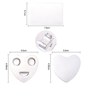 Beauty Makeup Stainless Steel Ring Palette Painted Palette Nail Set, Specification: Love