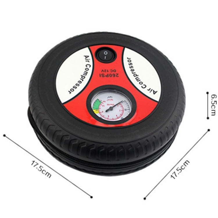 DC12V 12A Car Portable Air Pump Electric Car Tire Pump, Specification��� 19-cylinder Large Motor