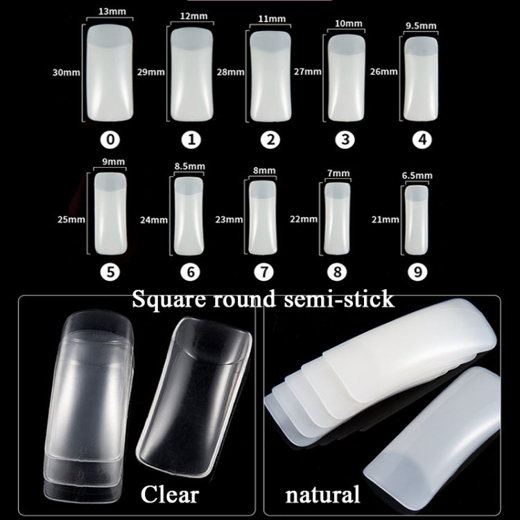 Manicure Tool  Set Fingernails Word Cut Set, Specification: Transparent Semi-post