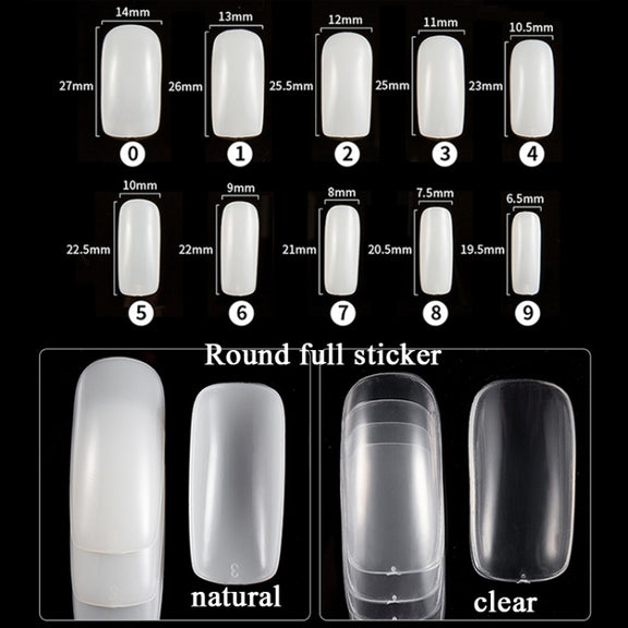 Manicure Tool  Set Fingernails Word Cut Set, Specification: Natural Full Post