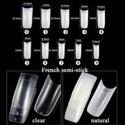 Manicure Tool  Set Fingernails Word Cut Set, Specification: Transparent French Large Set