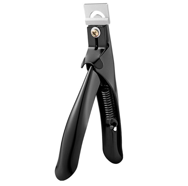 Nail Word Cut French U-Shaped Cut Fake Nail Cut Stainless Steel Nail Knife, Color Classification: Electrophoretic Black