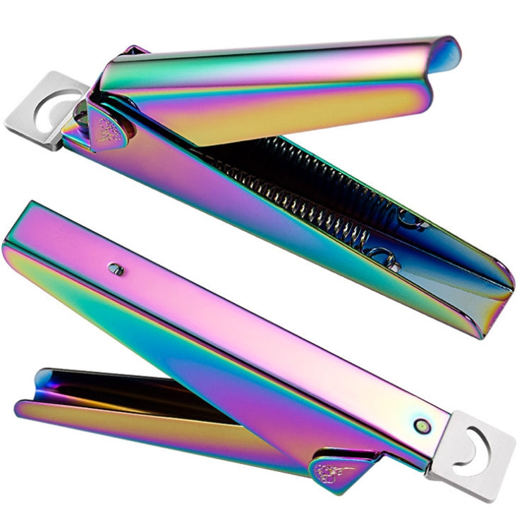 Nail Word Cut French U-Shaped Cut Fake Nail Cut Stainless Steel Nail Knife, Color Classification: Electrophoretic Black - free shipping - PMC Jewellery - Order now!