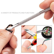 FABIYAN Stainless Steel Dead Skin Shear Steel Push Nail Art Tool Set, Specification:   Set 9