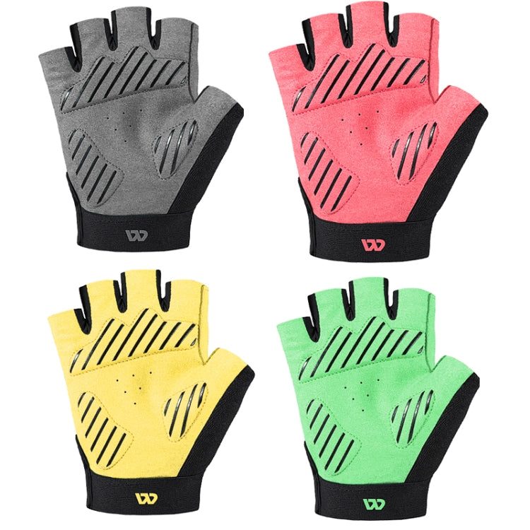 WEST BIKING YP0211210 Mountain Cycling Gloves Half Finger Breathable Anti-Slip Gloves Riding Equipment, Size: L(Pink) - free shipping - PMC TechLife - Order now!
