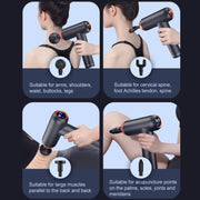 Muscles Relax Massager Fitness Equipment Fascia Gun, Colour: Professional Model (Black)