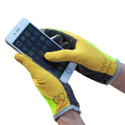JUNGLE LEOPARD Outdoor Sports Mountaineering Full Finger Gloves Mesh Touch Screen Anti-Skid Gloves, Size: L(Red+Black)