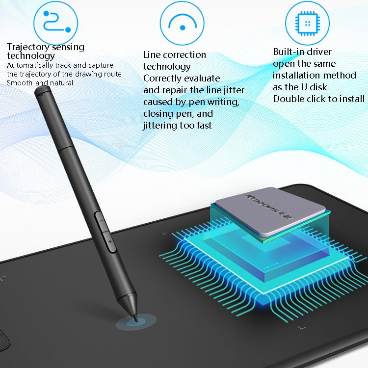 10Moons  G12 Digital Board Can Be Connected To Mobile Phone Hand Drawn Board Computer Painting Board Network Class Input Panel - free shipping - PMC Jewellery - Order now!