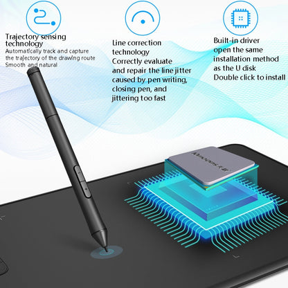 10Moons  G12 Digital Board Can Be Connected To Mobile Phone Hand Drawn Board Computer Painting Board Network Class Input Panel - free shipping - PMC Jewellery - Order now!