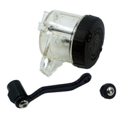 Motorcycle Modified Fittings Front Brake Oil Liquid Oil Cup Direct Pump Large Capacity Universal Oil Pot(Transparent)