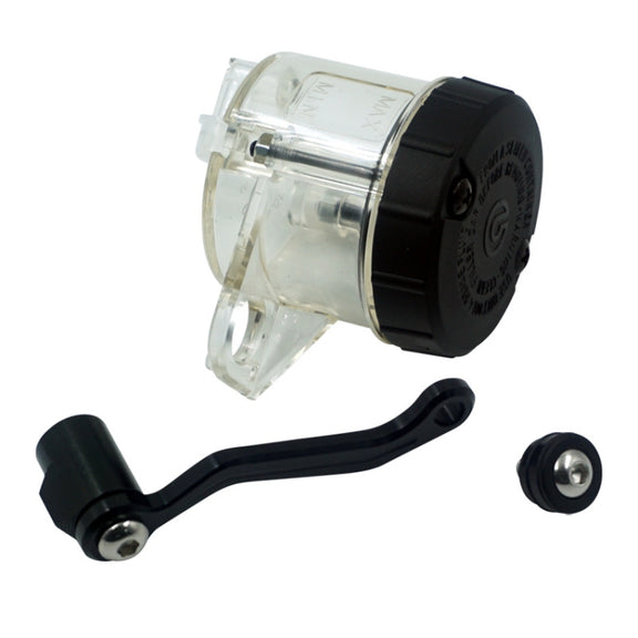 Motorcycle Modified Fittings Front Brake Oil Liquid Oil Cup Direct Pump Large Capacity Universal Oil Pot(Transparent)