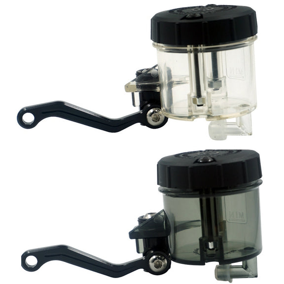 Motorcycle Modified Fittings Front Brake Oil Liquid Oil Cup Direct Pump Large Capacity Universal Oil Pot(Transparent)