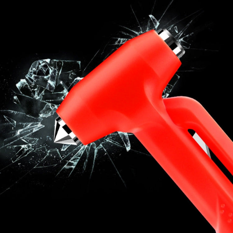 Car Safety Life-Saving Hammer Car Emergency Multifunctional Window Breaker, Colour: Deluxed Red With Fixed Rack - Emergency Hammer by PMC Jewellery | Online Shopping South Africa | PMC Jewellery | Buy Now Pay Later Mobicred