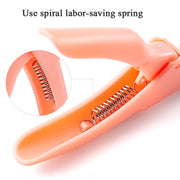 Nail Scissors U-Shaped Scissors DIY French Nail Fake Nail Scissors, Specification: Rose Red